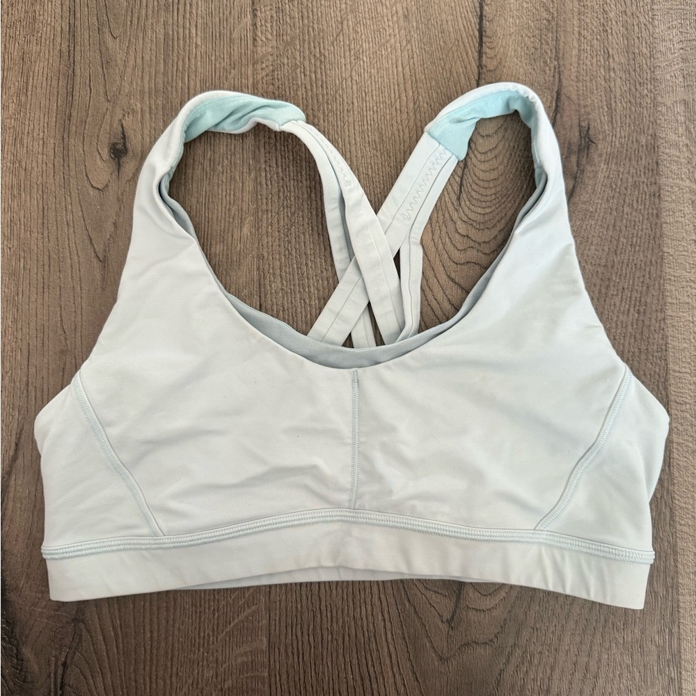 Lululemon light blue sports bra